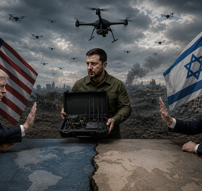 A estranha recusa americana e israelense às tecnologias anti-drone da Ucrânia